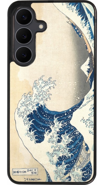 Samsung Galaxy S25 FE Case Hülle - Silikon schwarz Kunstbild - Die große Welle vor Kanagawa - Hokusai