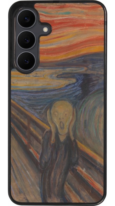Samsung Galaxy S25 FE Case Hülle - Silikon schwarz Kunstbild - Der Schrei - Edvard Munch