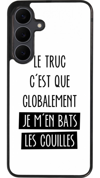 Samsung Galaxy S25 FE Case Hülle - Silikon schwarz Le truc globalement bats les couilles