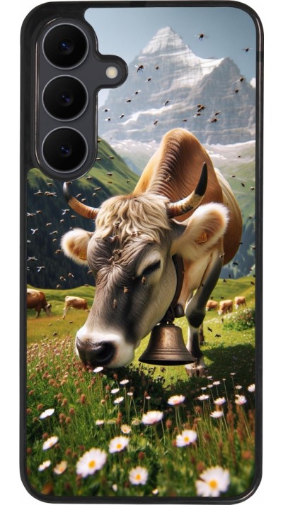 Samsung Galaxy S25 FE Case Hülle - Silikon schwarz Kuh Berg Wallis
