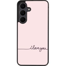 Samsung Galaxy S25 FE Case Hülle - Silikon schwarz Valentine 2023 i love you writing
