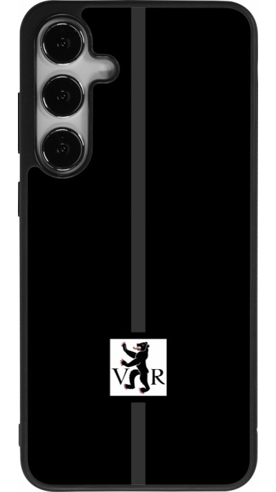 Coque Samsung Galaxy S25+ - Silicone rigide noir Canton AR noir