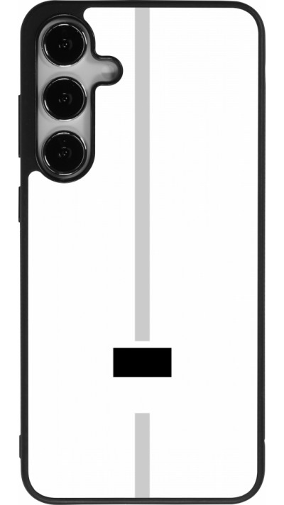 Coque Samsung Galaxy S25+ - Silicone rigide noir Canton FR blanc