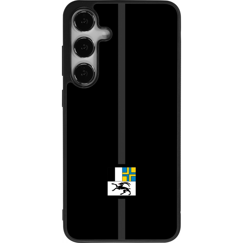 Coque Samsung Galaxy S25+ - Silicone rigide noir Canton GR noir