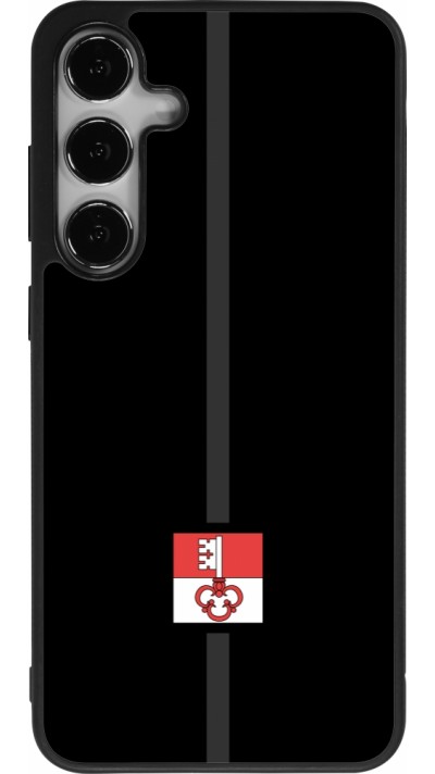 Coque Samsung Galaxy S25+ - Silicone rigide noir Canton OW noir