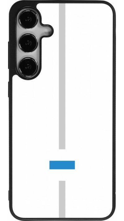 Coque Samsung Galaxy S25+ - Silicone rigide noir Canton ZG blanc