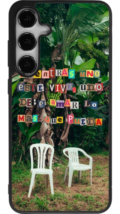 Coque Samsung Galaxy S25+ - Silicone rigide noir Chairs DTMF