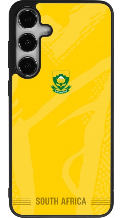Coque Samsung Galaxy S25+ - Silicone rigide noir Maillot de football Afrique du Sud 2026 personnalisable
