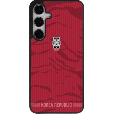 Coque Samsung Galaxy S25+ - Silicone rigide noir Maillot de football Corée du Sud 2026 personnalisable