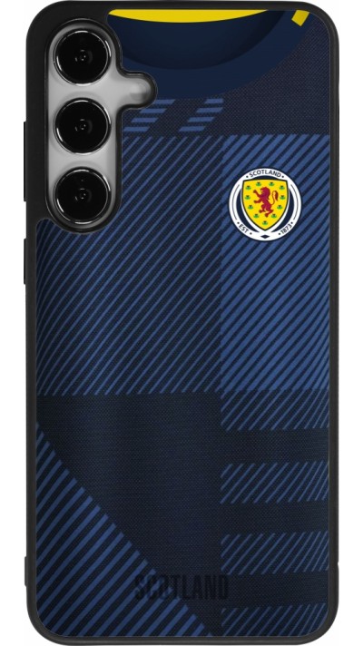 Coque Samsung Galaxy S25+ - Silicone rigide noir Maillot de football Ecosse personnalisable