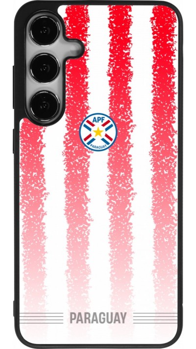 Samsung Galaxy S25+ Case Hülle - Silikon schwarz Paraguay 2026 personalisierbares Fussballtrikot