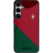 Coque Samsung Galaxy S25+ - Silicone rigide noir Maillot de football Portugal 2022