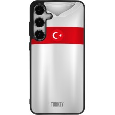 Coque Samsung Galaxy S25+ - Silicone rigide noir Maillot de football Turquie personnalisable