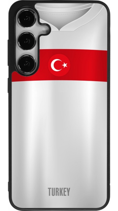 Coque Samsung Galaxy S25+ - Silicone rigide noir Maillot de football Turquie personnalisable