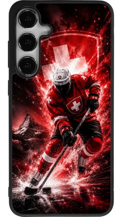 Coque Samsung Galaxy S25+ - Silicone rigide noir Hockey World Championship Player