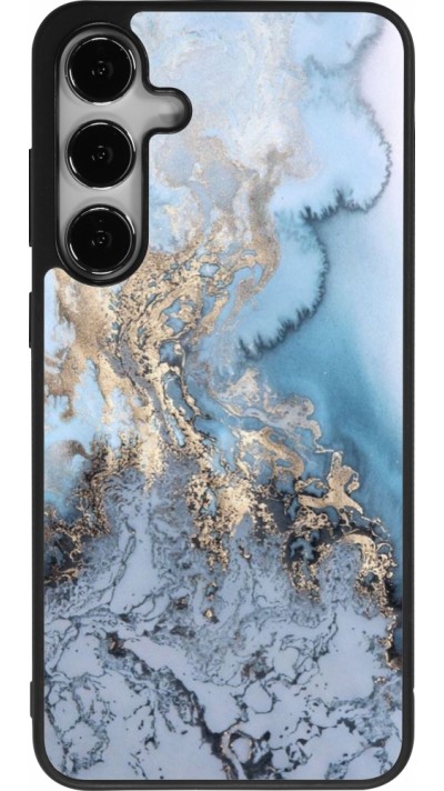Coque Samsung Galaxy S25+ - Silicone rigide noir Marble 04