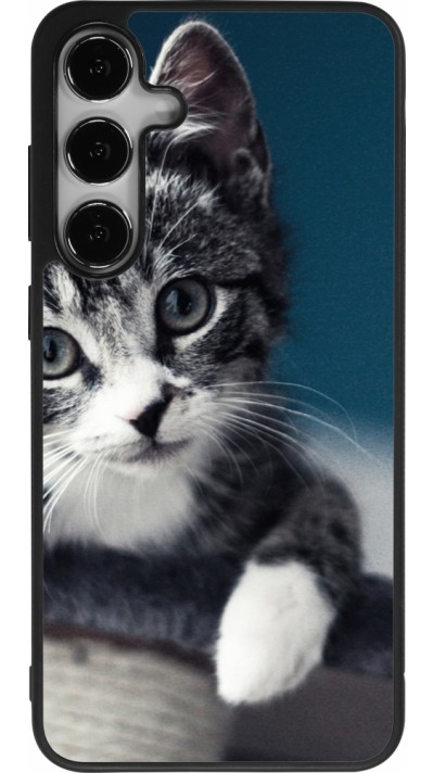 Coque Samsung Galaxy S25+ - Silicone rigide noir Meow 23