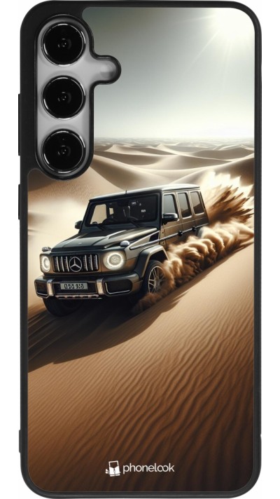 Coque Samsung Galaxy S25+ - Silicone rigide noir Mercedes G Drift Desert
