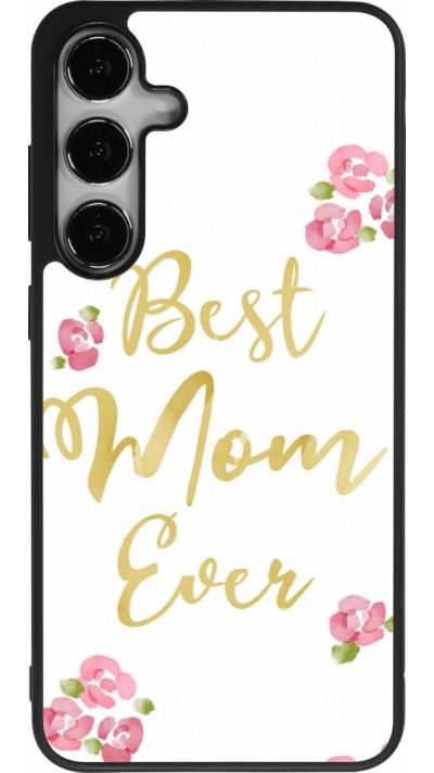 Coque Samsung Galaxy S25+ - Silicone rigide noir Mom 2024 best Mom ever