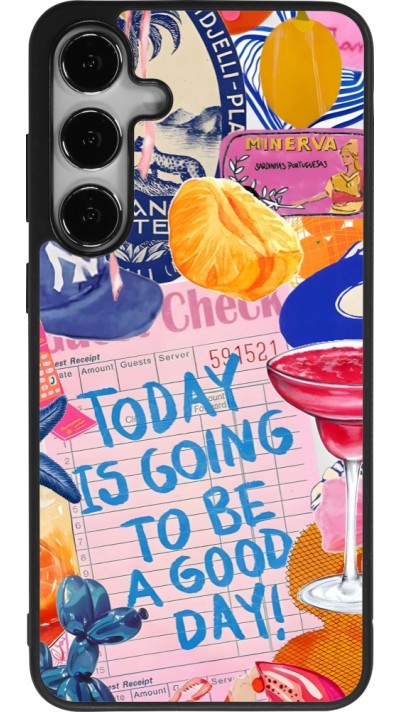 Coque Samsung Galaxy S25+ - Silicone rigide noir Preppy Today is Going to be a good day