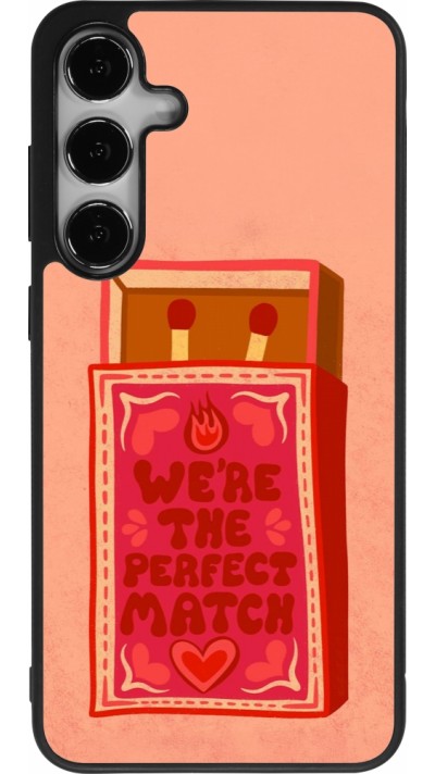 Coque Samsung Galaxy S25+ - Silicone rigide noir Saint Valentines Day 26 Perfect Match