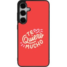 Coque Samsung Galaxy S25+ - Silicone rigide noir Saint Valentines Day 26 Te quiero mucho