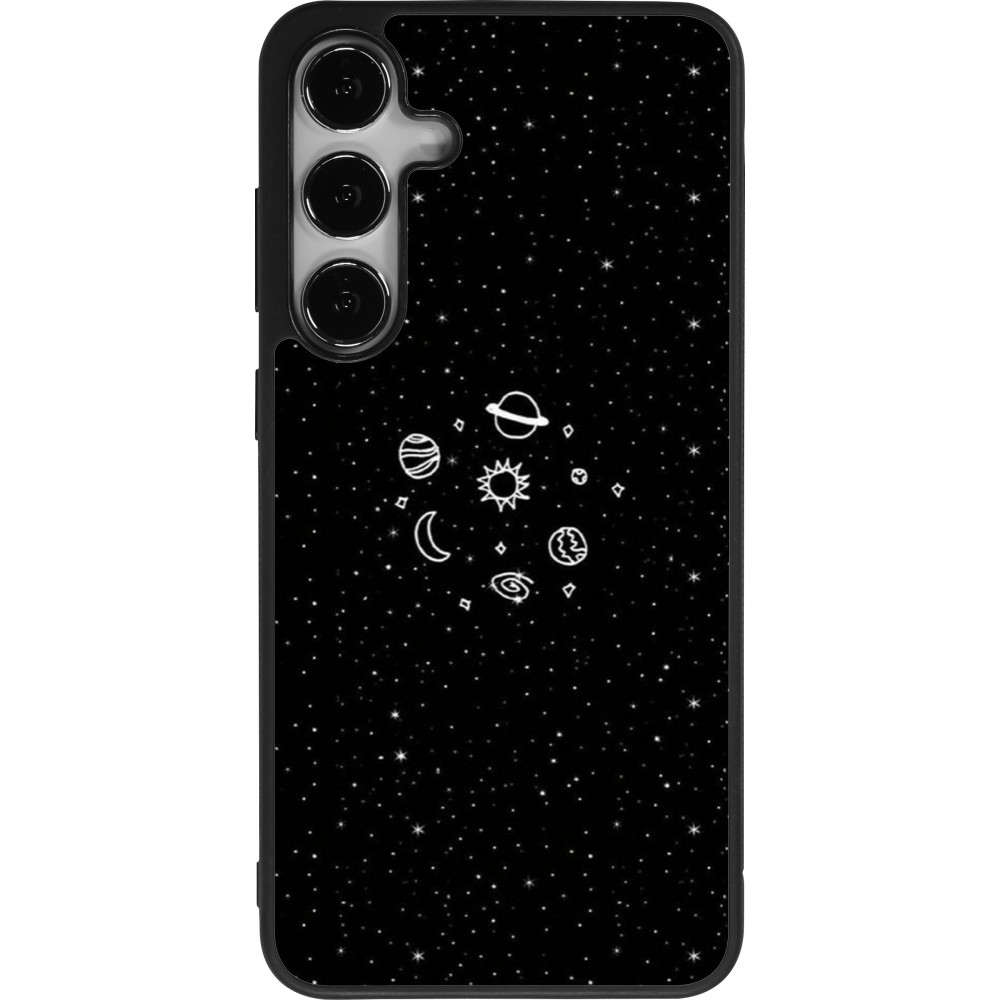 Coque Samsung Galaxy S25+ - Silicone rigide noir Space Doodle