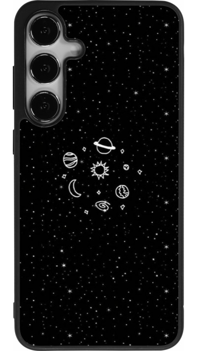Coque Samsung Galaxy S25+ - Silicone rigide noir Space Doodle