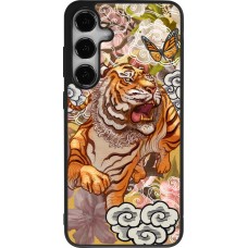 Coque Samsung Galaxy S25+ - Silicone rigide noir Spring 23 japanese tiger
