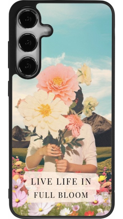Samsung Galaxy S25+ Case Hülle - Silikon schwarz Live life in full moon Spring 2026
