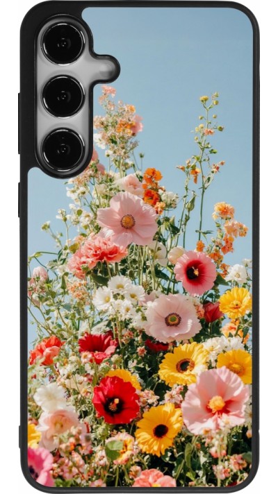 Samsung Galaxy S25+ Case Hülle - Silikon schwarz Spring flowers Spring 2026