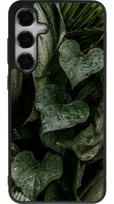Coque Samsung Galaxy S25+ - Silicone rigide noir Spring 23 fresh plants