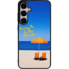 Coque Samsung Galaxy S25+ - Silicone rigide noir Summer 2025 Bring me to the beach