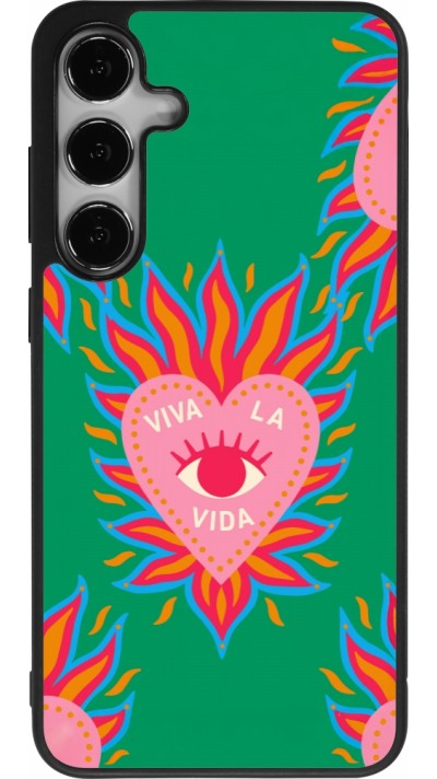 Coque Samsung Galaxy S25+ - Silicone rigide noir Viva la vida 2026