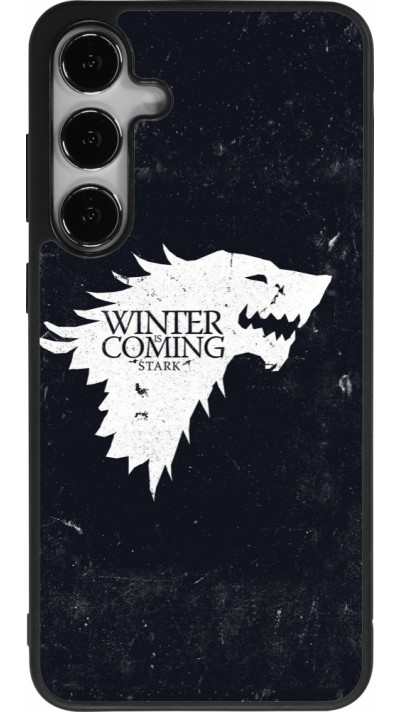 Coque Samsung Galaxy S25+ - Silicone rigide noir Winter is coming Stark