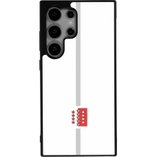 Coque Samsung Galaxy S25 Ultra - Silicone rigide noir Canton VS blanc