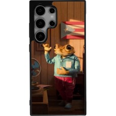 Coque Samsung Galaxy S25 Ultra - Silicone rigide noir Dancing frog DTMF