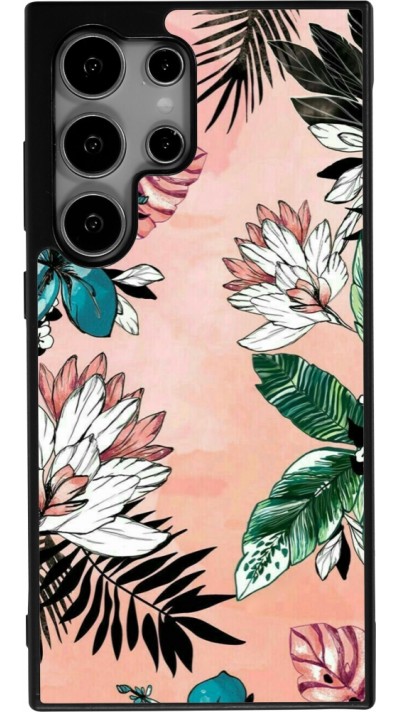 Coque Samsung Galaxy S25 Ultra - Silicone rigide noir Flowers Artprint