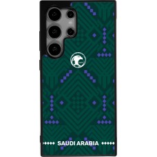 Coque Samsung Galaxy S25 Ultra - Silicone rigide noir Maillot de football Arabie saoudite 2026 personnalisable