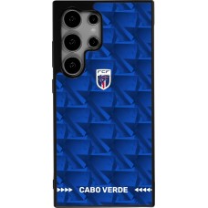 Coque Samsung Galaxy S25 Ultra - Silicone rigide noir Maillot de football Cap-Vert 2026 personnalisable
