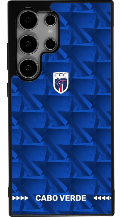 Coque Samsung Galaxy S25 Ultra - Silicone rigide noir Maillot de football Cap-Vert 2026 personnalisable