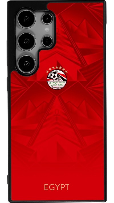 Samsung Galaxy S25 Ultra Case Hülle - Silikon schwarz Ägypten 2026 personalisierbares Fussballtrikot