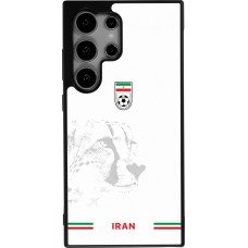 Coque Samsung Galaxy S25 Ultra - Silicone rigide noir Maillot de football Iran 2026 personnalisable