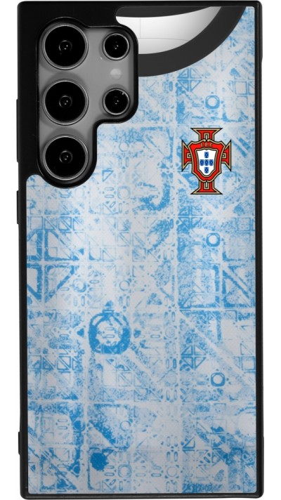 Samsung Galaxy S25 Ultra Case Hülle - Silikon schwarz Portugal Away personalisierbares Fussballtrikot