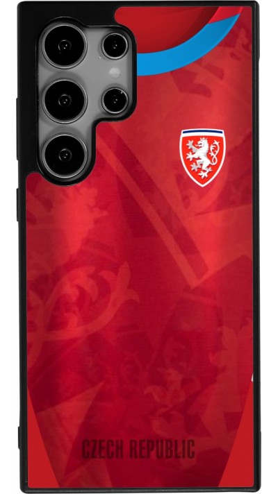 Samsung Galaxy S25 Ultra Case Hülle - Silikon schwarz Tschechische Republik personalisierbares Fussballtrikot