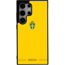 Samsung Galaxy S25 Ultra Case Hülle - Silikon schwarz Schweden 2026 personalisierbares Fussballtrikot
