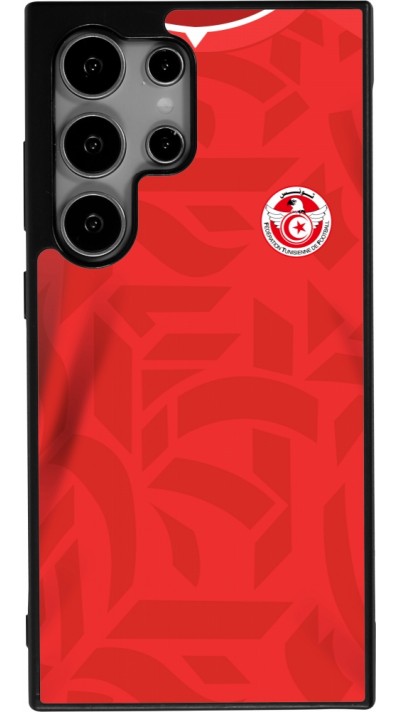 Samsung Galaxy S25 Ultra Case Hülle - Silikon schwarz Tunesien 2022 personalisierbares Fussballtrikot