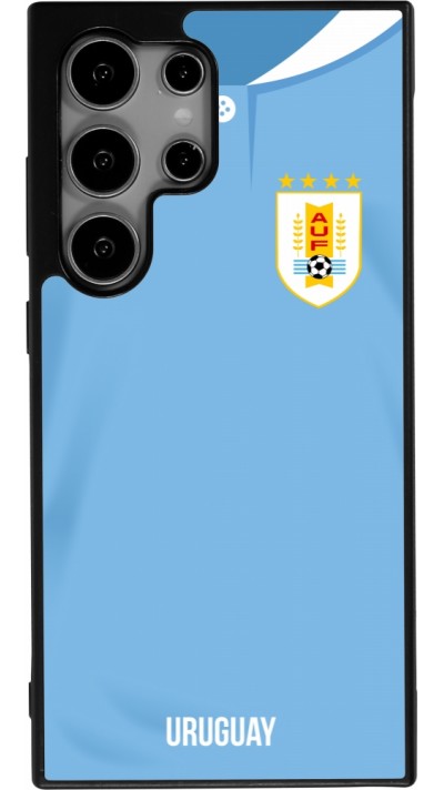 Samsung Galaxy S25 Ultra Case Hülle - Silikon schwarz Uruguay 2022 personalisierbares Fussballtrikot