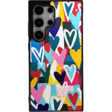 Coque Samsung Galaxy S25 Ultra - Silicone rigide noir Joyful Hearts