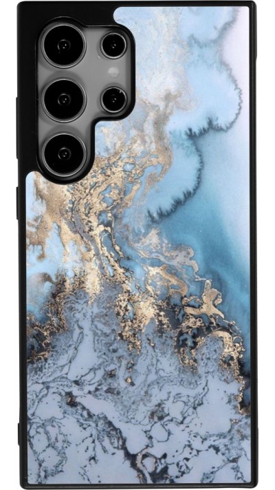 Samsung Galaxy S25 Ultra Case Hülle - Silikon schwarz Marble 04